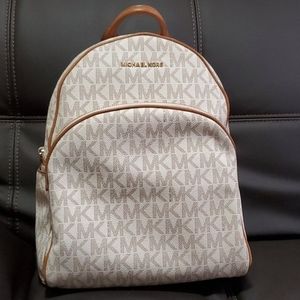 Vanilla Brown Large Michael Kors Backpack